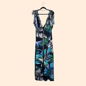 Kasia de Gelaque Crystal Floral Maxi Dress